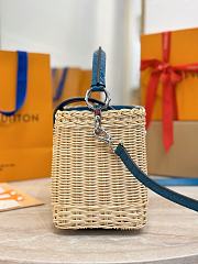 LV Capucines BB Crocodile and Rattan Blue - 27x17.3x9cm - 6