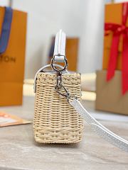 LV Capucines Mini Crocodile and Rattan White - 21x14x8cm - 2