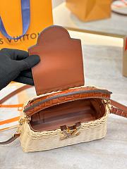 LV Capucines Mini Crocodile and Rattan Brown - 21x14x8cm - 6