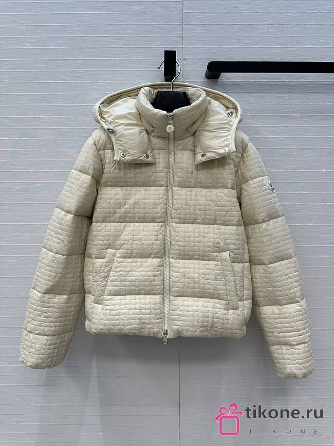  Moncler Gisors Down Jacket in White  - 1