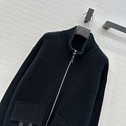 Hermes Wool Knit Jacket Black - 2