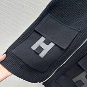 Hermes Wool Knit Jacket Black - 3