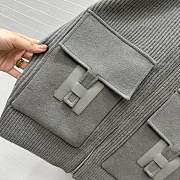 Hermes Wool Knit Jacket Gray - 2