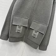 Hermes Wool Knit Jacket Gray - 6