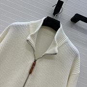 Hermes Wool Knit Jacket White - 5