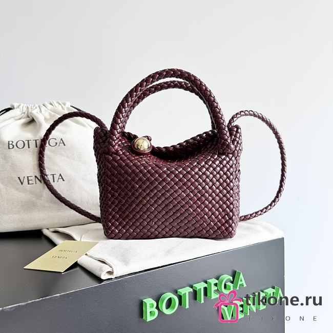 Bottega Veneta Small Tosca Burgundy - 20x16.5x7cm - 1