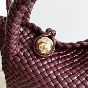 Bottega Veneta Small Tosca Burgundy - 20x16.5x7cm - 2