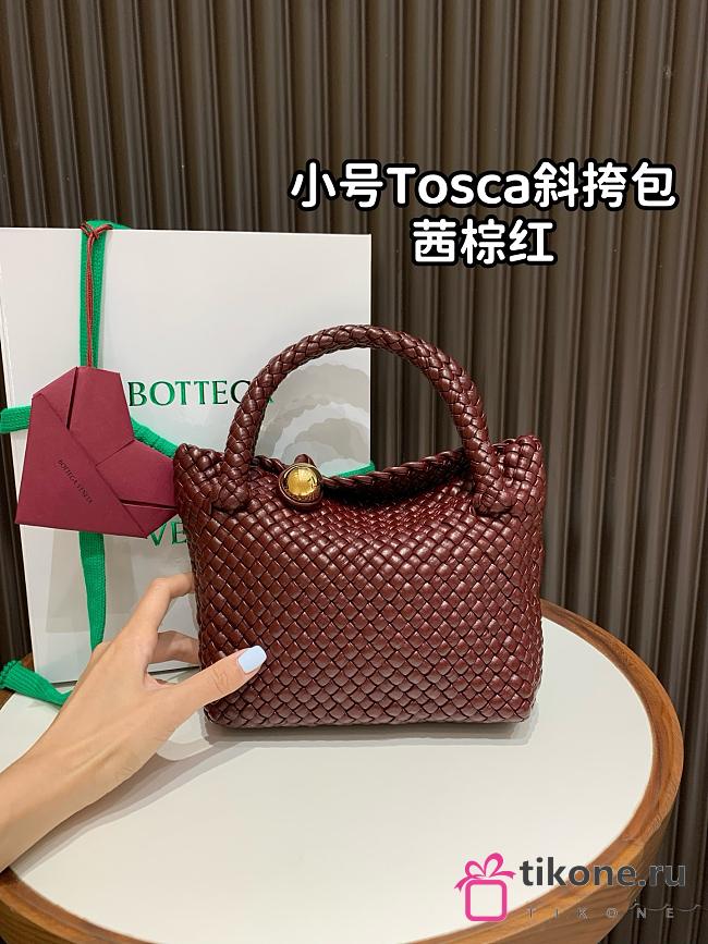 Bottega Veneta Small Tosca Madder Brown - 20x16.5x7cm - 1