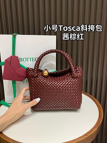 Bottega Veneta Small Tosca Madder Brown - 20x16.5x7cm