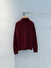 Miumiu Cashmere Polo Sweater Amaranth Red - 6
