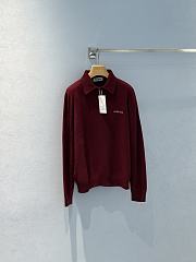 Miumiu Cashmere Polo Sweater Amaranth Red - 5