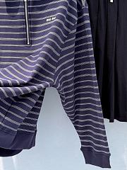 Miumiu Striped Zipper Polo Shirt Blue/White  - 5