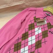 Miumiu Cashmere Half Zipper Polo Shirt Pink - 3