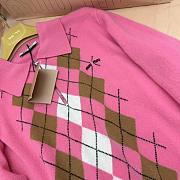 Miumiu Cashmere Half Zipper Polo Shirt Pink - 2