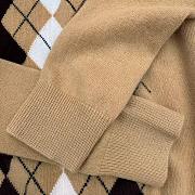 Miumiu Cashmere Half Zipper Polo Shirt Brown - 5