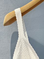 Miumiu Cotton Knit Top White  - 2