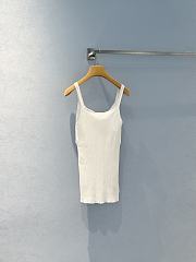 Miumiu Cotton Knit Top White  - 3