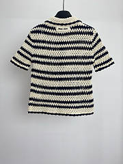 Miumiu Cotton Cardigan Natural/Blue - 2
