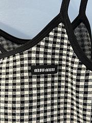 Miumiu Viscose Dress Black/White  - 5