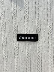 Miumiu Cashmere And Silk Polo Sweater White  - 3