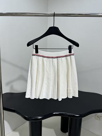 Miumiu Cotton Miniskirt White