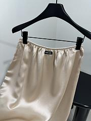 Miumiu Satin Skirt Desert Beige - 3