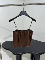 Miumiu Satin Top Brown - 3
