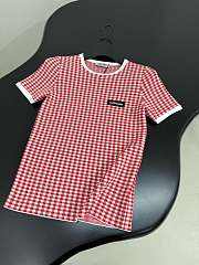 Miumiu Viscose Sweater White/Red - 3