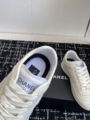 Chanel Sneakers Glittered Tweed Suede & Patent Calfskin White - 6