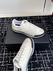 Chanel Sneakers Taurillon Suede & Patent Calfskin White - 6