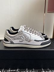Chanel Sneakers Taurillon Suede & Patent Calfskin Black Silver - 1