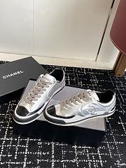 Chanel Sneakers Taurillon Suede & Patent Calfskin Black Silver - 6