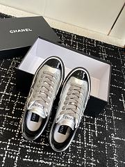 Chanel Sneakers Taurillon Suede & Patent Calfskin Black Silver - 3