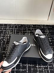 Chanel Sneakers Taurillon Suede & Calfskin Black - 4