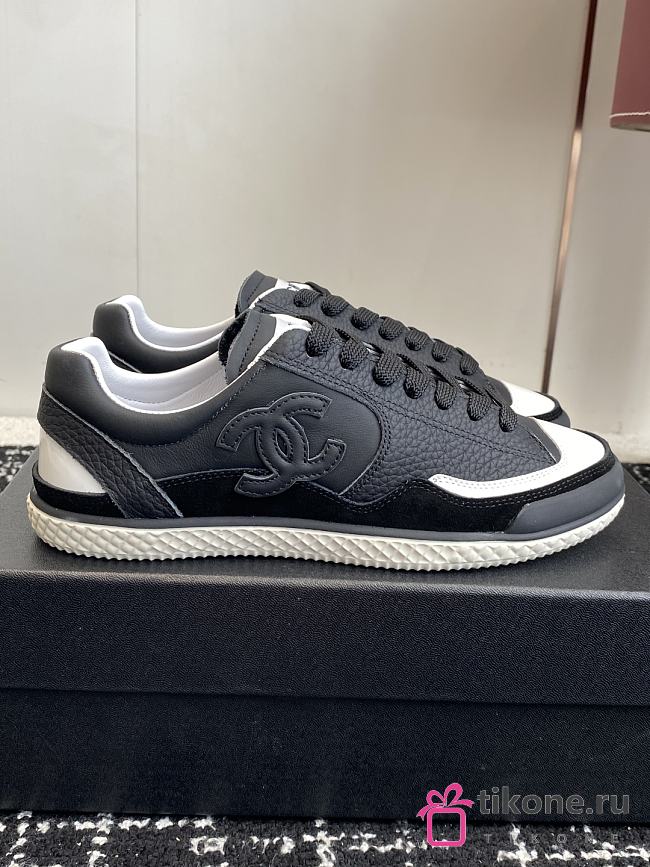 Chanel Sneakers Taurillon Suede & Calfskin Black - 1
