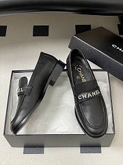 Chanel Calfskin Loafers with Strass Black - 3