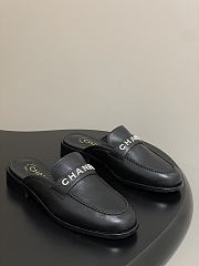 Chanel Calfskin Mule with Strass Black - 1