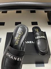 Chanel Calfskin Mule with Strass Black - 3