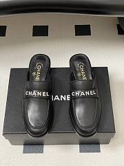 Chanel Calfskin Mule with Strass Black - 2