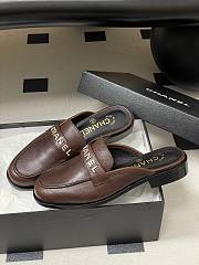 Chanel Calfskin Mule with Strass Dark Brown - 2