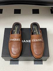 Chanel Calfskin Mule with Strass Brown - 2