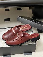 Chanel Calfskin Mule with Strass Red - 6