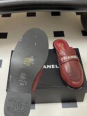 Chanel Calfskin Mule with Strass Red - 4
