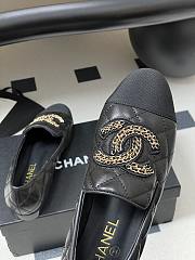 Chanel Quilted Loafers Gold CC Embellished Black - 4