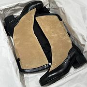 Chanel High Boots Suede Calfskin & Lambskin Beige & Black - 6
