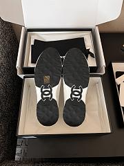 Chanel Sneakers Suede Calfskin & Grained Calfskin White & Black - 4