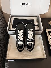 Chanel Sneakers Suede Calfskin & Grained Calfskin Black - 6