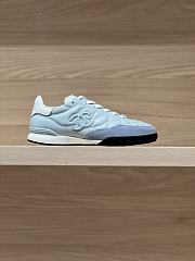 Chanel Sneakers Shiny Calfskin Suede Calfskin Light Blue & White - 2