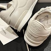 Chanel Sneakers Shiny Calfskin Suede Calfskin White - 6