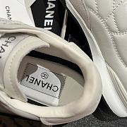 Chanel Sneakers Shiny Calfskin Suede Calfskin White - 5